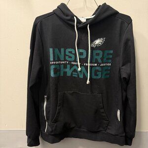 Nike Men's Philadelphia Eagles Black Inspire Change Sideline Pullover Hoodie